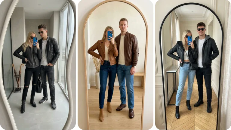 Couple Outfits With Leather Jackets 13 Cool Ideas