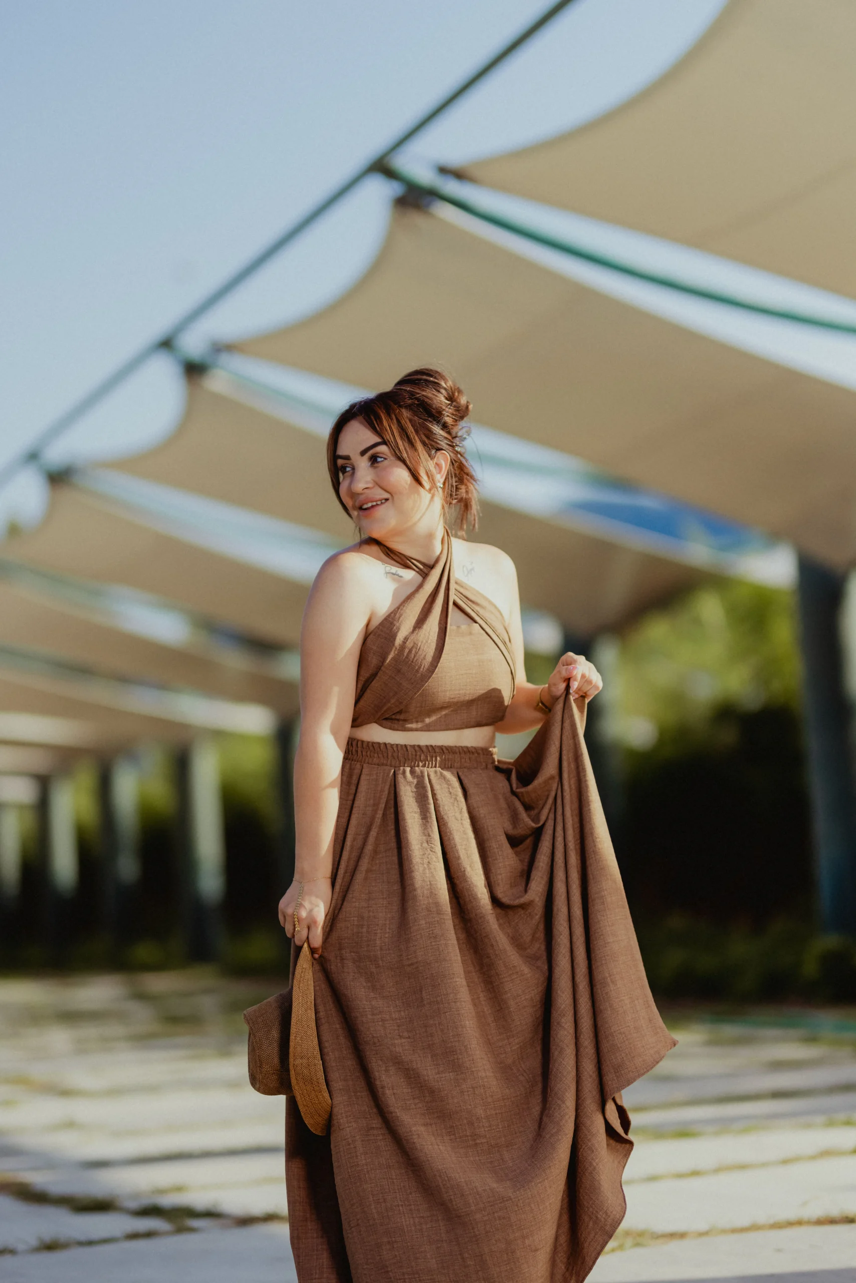 Earthy Linen-Look
