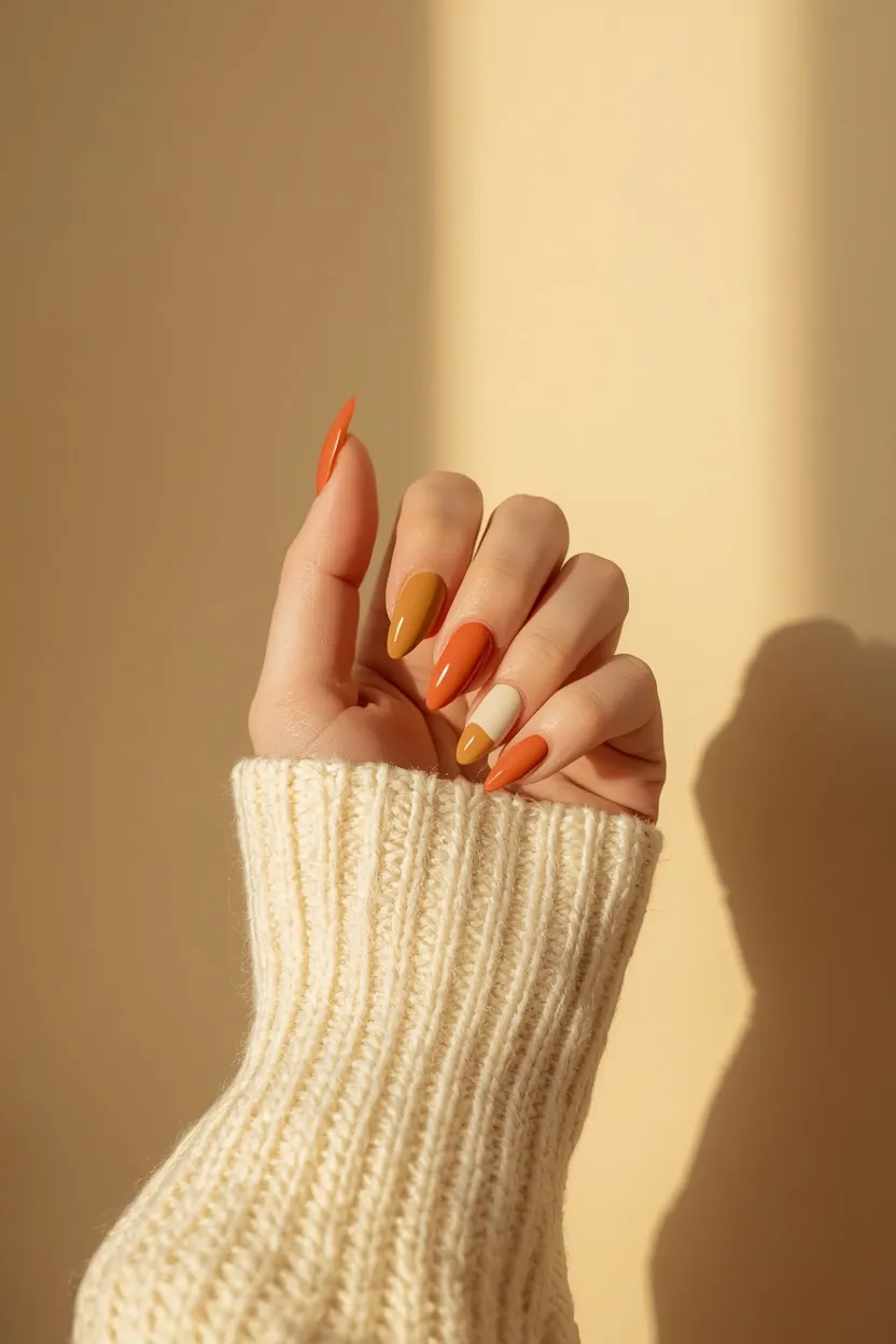 Playful Dotted Candy Corn Gradient
