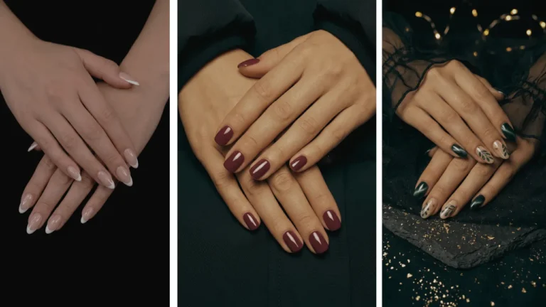 aesthetic christmas nails